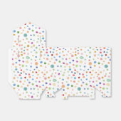 Rainbow Confetti Waterverf Stippen Favor Box Bedankdoosjes (Uitgevouwen)