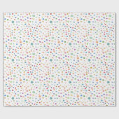 Rainbow Confetti Waterverf Stippen inpakpapier (Vlak)