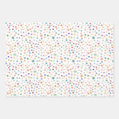 Rainbow Confetti Waterverf Stippen inpakpapier Vel (Voorkant)