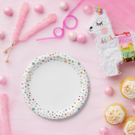 Rainbow Confetti Waterverf Stippen Papier Bord