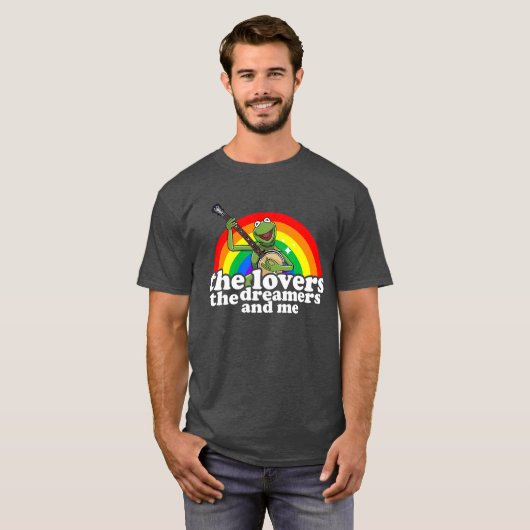 rainbow connection the lovers the dreamers and me t-shirt (Voorkant volledig)
