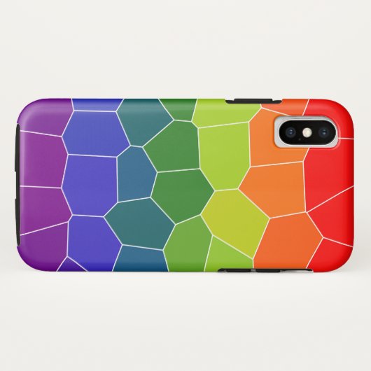 Rainbow COOL-patroon Case-Mate iPhone Case (Achterkant (horizontaal))