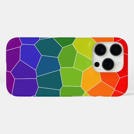 Rainbow COOL-patroon Case-Mate iPhone Case (Achterkant (horizontaal))