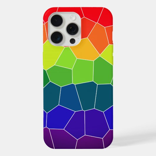 Rainbow COOL-patroon iPhone Hoesje (Achterkant)
