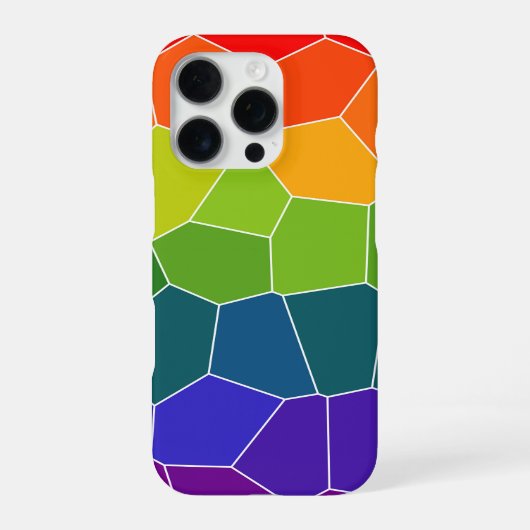 Rainbow COOL-patroon iPhone Hoesje (Achterkant)