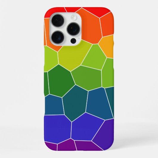 Rainbow COOL-patroon iPhone Hoesje (Achterkant)