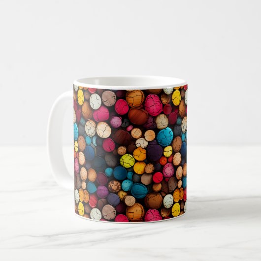 Rainbow Cork Mok (Voorkant links)