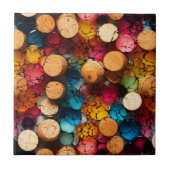 Rainbow Cork Tegel Tegeltje (Voorkant)