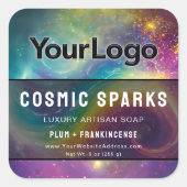 Rainbow Cosmic Galaxy Artisan Product Labels (Voorkant)