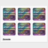 Rainbow Cosmic Galaxy Artisan Product Labels (Vel)