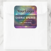 Rainbow Cosmic Galaxy Artisan Product Labels (Tas)