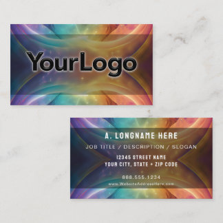 Rainbow Cosmic Galaxy Reiki Healer Company Logo  Visitekaartje