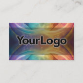 Rainbow Cosmic Galaxy Reiki Healer Company Logo  Visitekaartje (Voorkant)