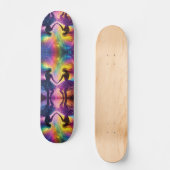 Rainbow Cosmic Lovers Galaxy Vrouwelijke Energie S Persoonlijk Skateboard (Voorkant)