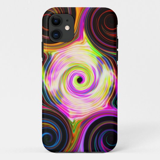 Rainbow Cosmic Swirl Phone Case (Achterkant)