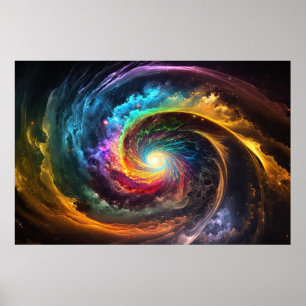 Rainbow Cosmos Poster