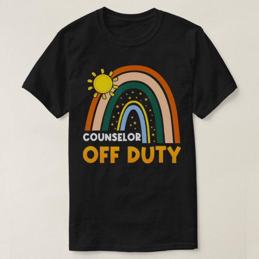 Rainbow Counselor of Duty Happy Last Day of Schoo T-shirt (Design voorkant)