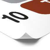 Rainbow Counting 1-20 nummers educatief Poster (Hoek)