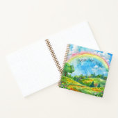 Rainbow Countryside Happy Thoughts Mental Health Notitieboek (Binnen)