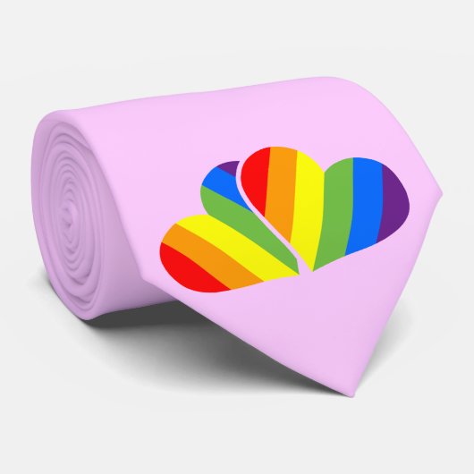 Rainbow couple stropdas (Opgerold)