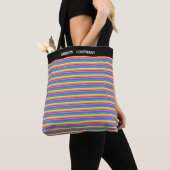 Rainbow Covenant Multicolored striped Tote Bag (Dichtbij)