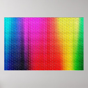 Rainbow covu abstract background. Gradient.abstr Poster