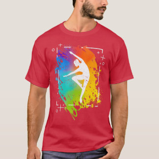 rainbow covu acrobatics acro gymnast t-shirt