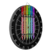 Rainbow Crayon Dartbord (Voorkant Links)