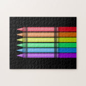 Rainbow Crayon Legpuzzel (Horizontaal)