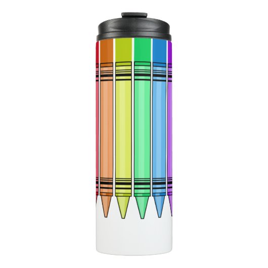 Rainbow Crayon Thermosbeker (Voorkant)