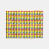 Rainbow Crayons Art School Teacher Artist Colour Fleece Deken (Voorkant (Horizontaal))