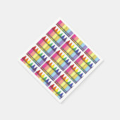 Rainbow Crayons Artist Art Class Verjaardagsfeest Servet (Hoek)