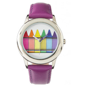 Rainbow Crayons Artist Kunstleraar Pride Watch Horloge