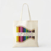 Rainbow Crayons Kindergarten Teacher Gift Tote Bag (Voorkant)