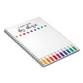 Rainbow Crayons Kindergarten Teacher Notitieboek (Rechterzijde)