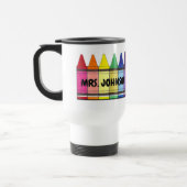 Rainbow Crayons Personalized School Art Teacher Reisbeker (Links)