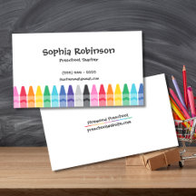 Rainbow Crayons Preschool Elementaire Leraar