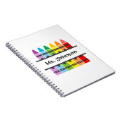 Rainbow Crayons Preschool Notitieboek leraar (Rechterzijde)