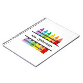 Rainbow Crayons Preschool Notitieboek leraar (Linkerzijde)