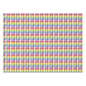 Rainbow Crayons School Art Teacher Colour Pride Tafelkleed (Voorkant (Horizontaal))