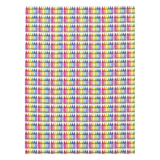 Rainbow Crayons School Art Teacher Colour Pride Tafelkleed (Voorkant)