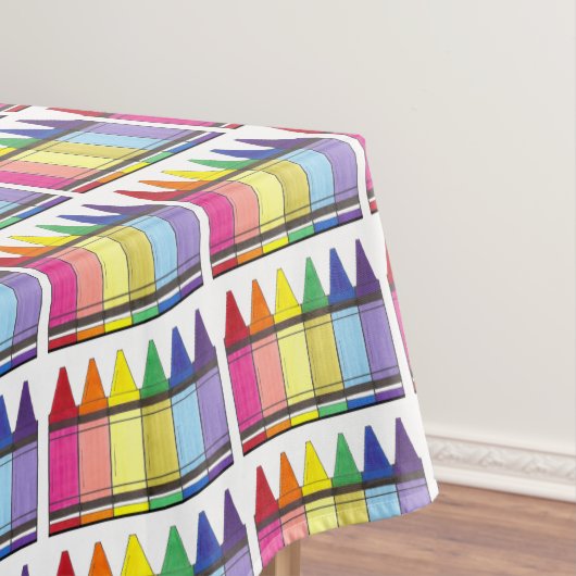 Rainbow Crayons School Art Teacher Colour Pride Tafelkleed (Voorbeeld)