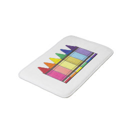 Rainbow Crayons School-leraar kunst levert prijs o Badmat