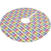 Rainbow Crayons School-leraar kunst levert prijs o Kerstboom Rok (Gekanteld)