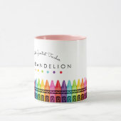 Rainbow Crayons werpt de grootste leerkoffie Mok (Midden)