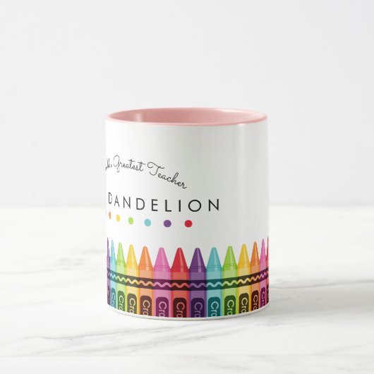 Rainbow Crayons werpt de grootste leerkoffie Mok (Midden)