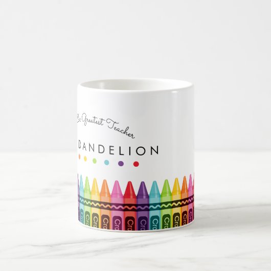 Rainbow Crayons werpt de grootste Mok voor leerkof (Center)