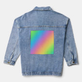 Rainbow "Creatieve Type" Vrouwen Denim Jacket (Achterkant)