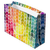 Rainbow Crescents Kunstenaar Winkelen Groot Cadeauzakje (Achterkant Gekanteld)