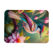 Rainbow Crested Jay Fantasy Bird Magneet (Horizontaal)